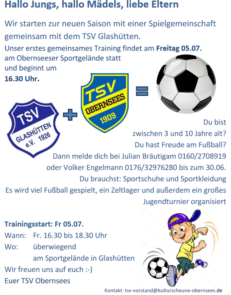 Flyer Jugendfußball 2024